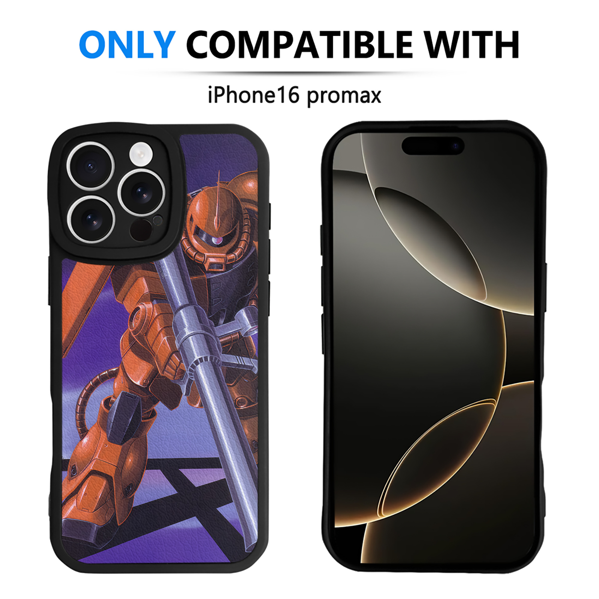 （画像用） 機動戦士ガンダム Mobile Suit Gundam 【iPhone 16シリーズ対応】シリコンスマホケース（レザー調） 材質：シリコン